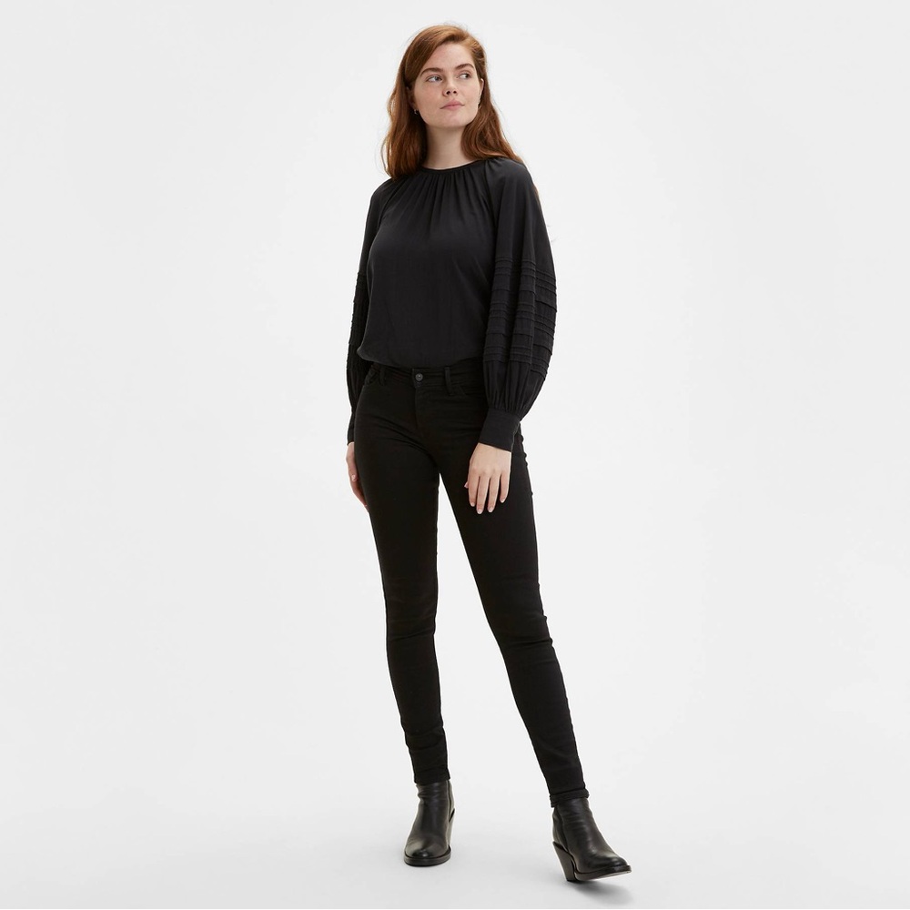 LEVI’S 710 High Rise Super Skinny Jeans in Black